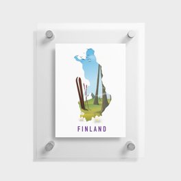 Finland ski Floating Acrylic Print