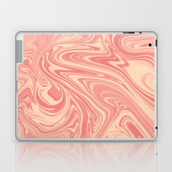 Peachy Peach Distortion Laptop & iPad Skin