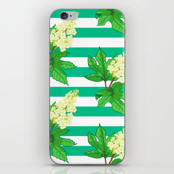Oak Leaf Hydrangea (Pattern + Print) iPhone Skin