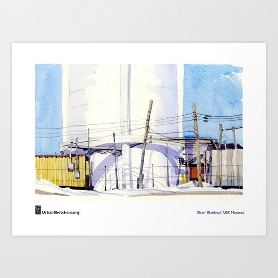 Shari Blaukopf, “Water Tower” Art Print