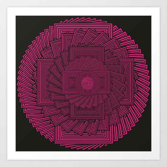 Into the Pink Art Print