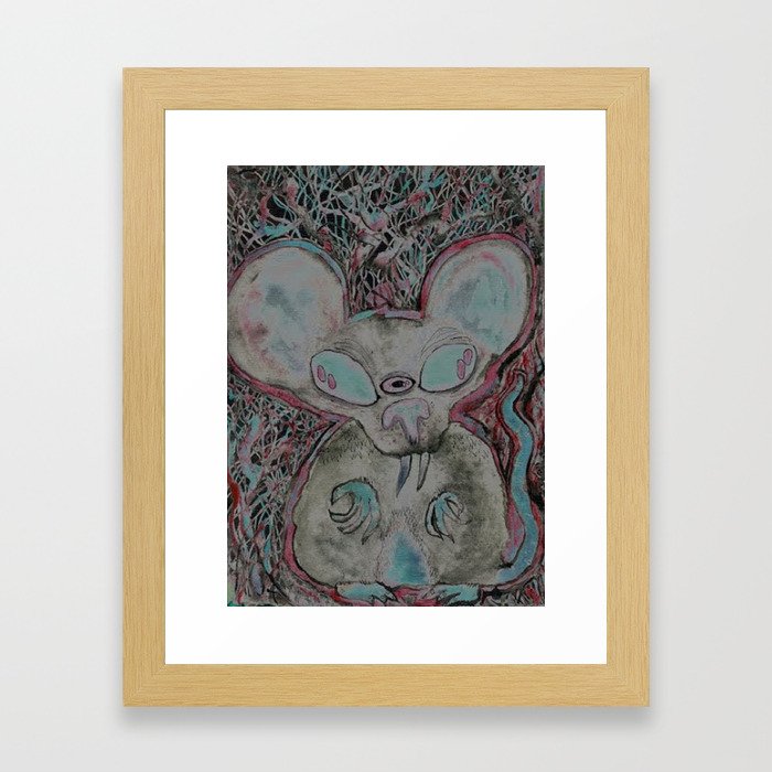 Alien Rat Framed Art Print