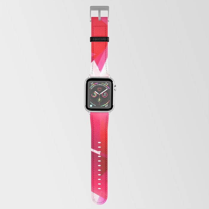 Abstract Pink Sharp Chaotic Background. Apple Watch Band