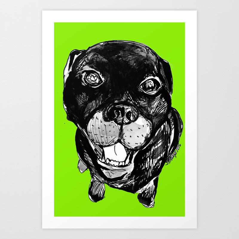 Mr Pickles Art Print By Lefteeyejessamy Society6
