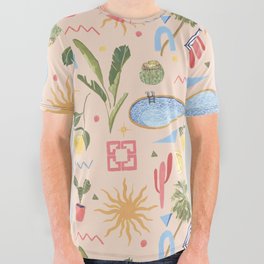 Palm Springs  All Over Graphic Tee