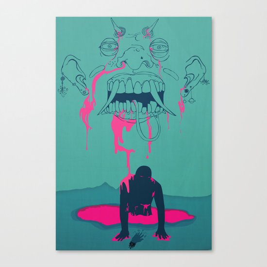 I. From the Ether, Beholden to the One Handed Man Canvas Print