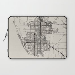 USA, Oxnard City Map Drawing Laptop Sleeve