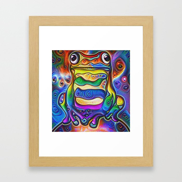 DD Froggy Framed Art Print
