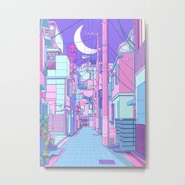Dream Japan Street Metal Print