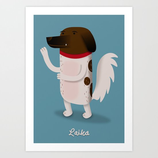 Laika Art Print