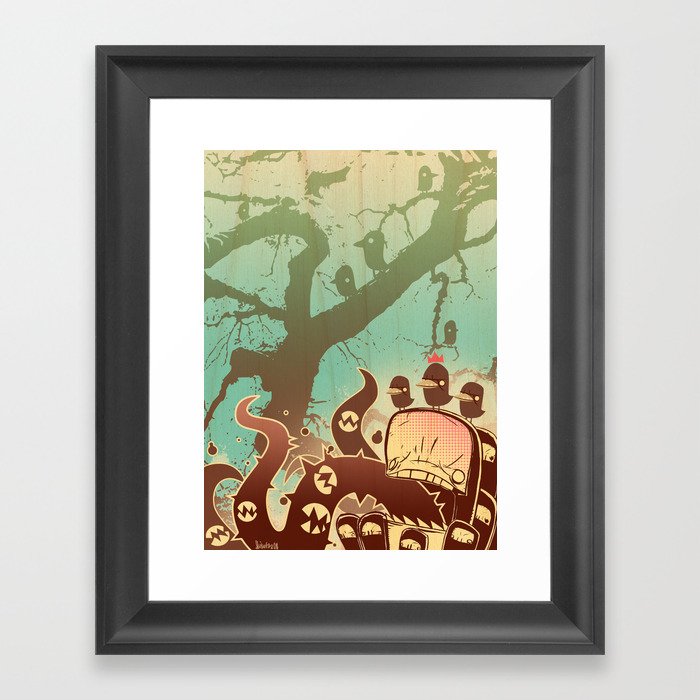 Scary Tree Framed Art Print