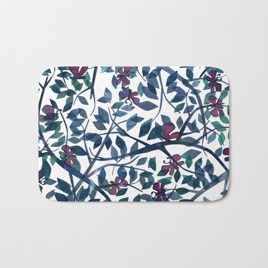 Butterflies in the Garden Bath Mat
