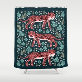 Safari Tiger by Andrea Lauren  Shower Curtain
