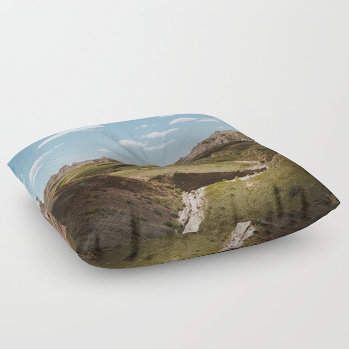 Yellow Mounds - Badlands National Park Floor Pillow