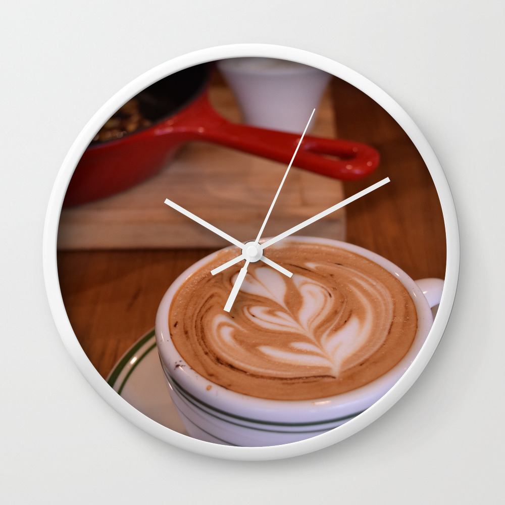 Caffe Macchiato With Breakfast Cafe Or Kitchen Decor Wall Clock