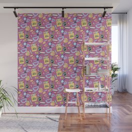 BACK TO SCHOOL - ARTS AND CRAFTS PATTERN Wall Mural