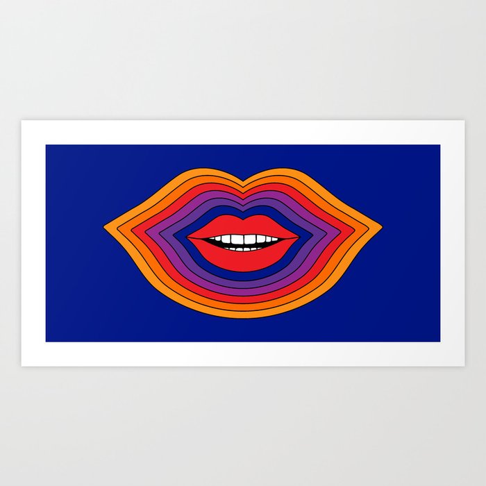 Pop Lips Art Print