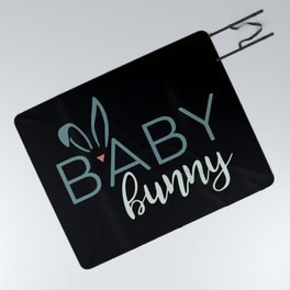 Cute Baby Bunny Easter Picnic Blanket