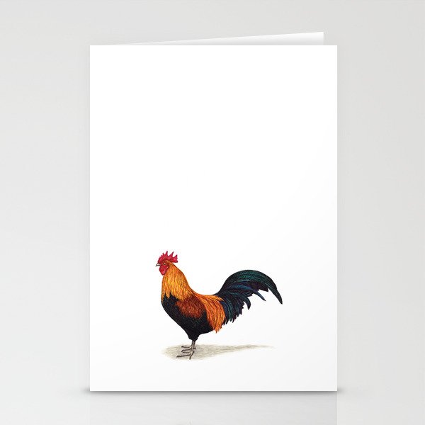 Rooster by Lars Furtwaengler | Ink Pen | 2011 Stationery Cards