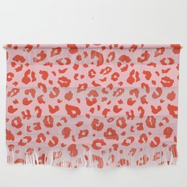 Red + Pink Leopard Spots (xii 2021) Wall Hanging