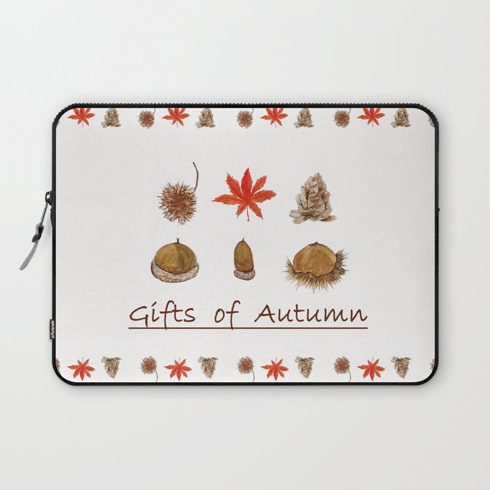 Gift of autumn watercolor painting Laptop Sleeve