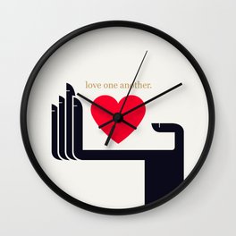 Love One Another Wall Clock