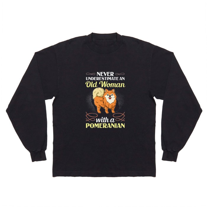 Pomeranian Dog Puppies Owner Lover Long Sleeve T Shirt