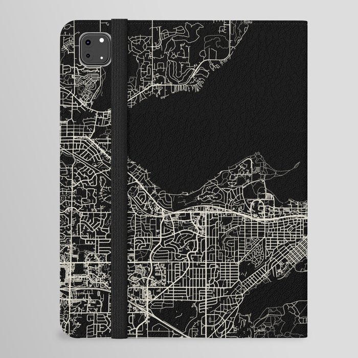 Madison, USA - BW city map iPad Folio Case