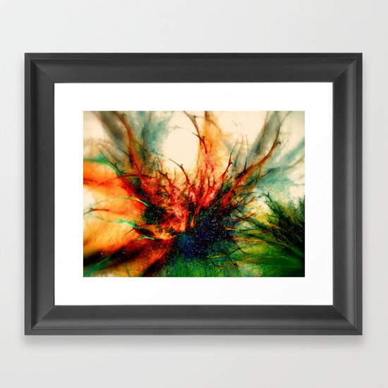 Frosen Flower Framed Art Print