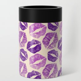 Pattern Lips in Purple Lipstick Can Cooler