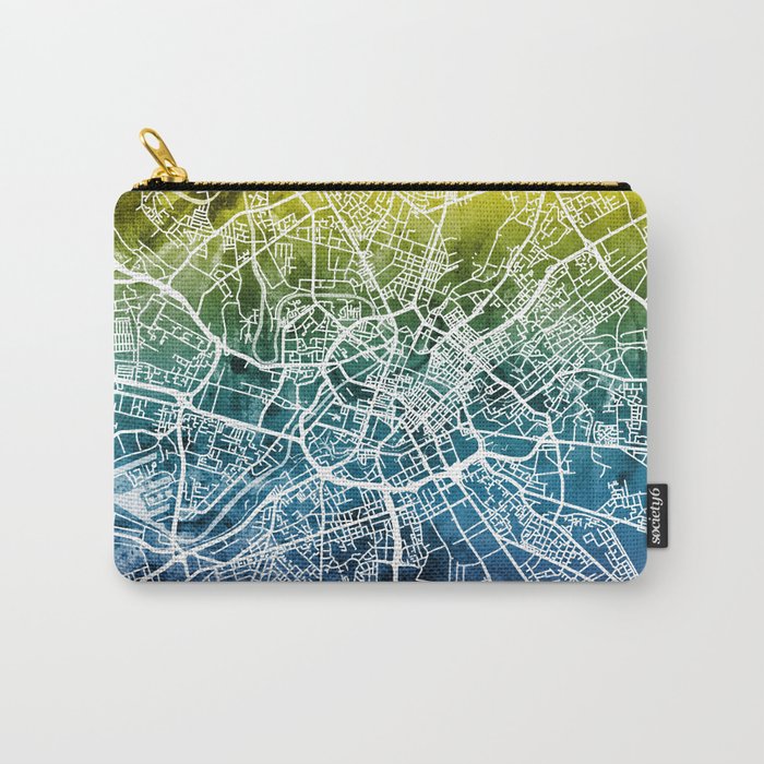 Manchester England Street Map Carry-All Pouch