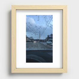 Frosty Window Recessed Framed Print