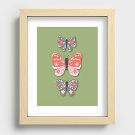 Happy Butterfly Friends Recessed Framed Print