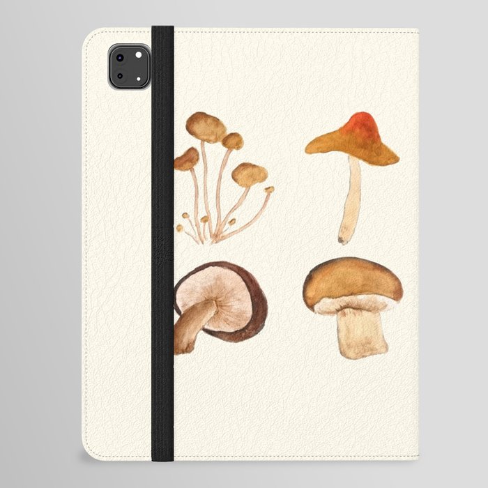 mushroom watercolor painting iPad Folio Case