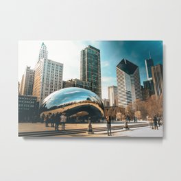 Architecture mirror art Metal Print | Usa, Foto, Miroir, Rua, Chicago, Best, Mirror, Place, Unitedstates, Street 