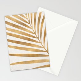 Metallic Gold Palm Leaf Stationery Card