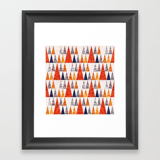 TEEPEE TOWN Framed Art Print