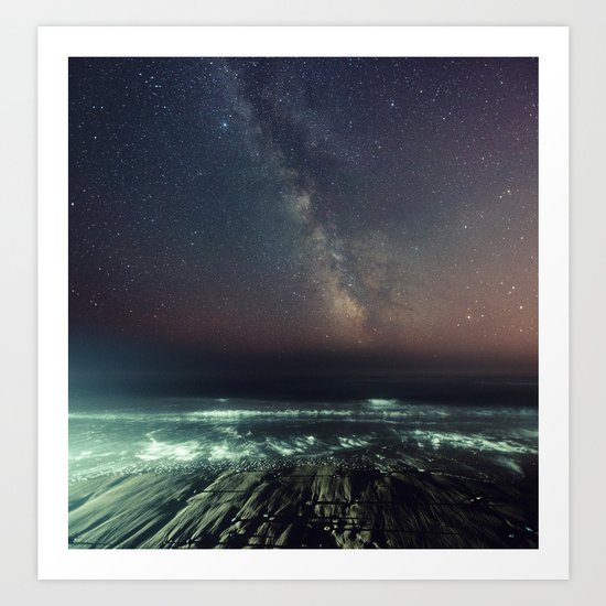 Galactic Beach Art Print