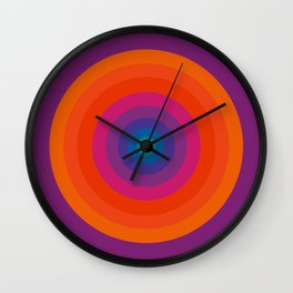 Retro Bullseye Pattern Wall Clock