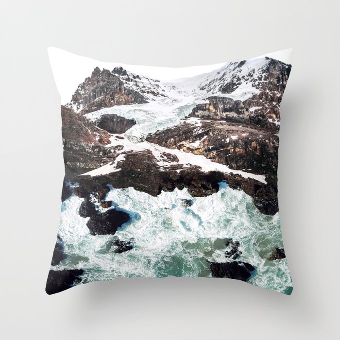 Sea and Mountains Throw Pillow