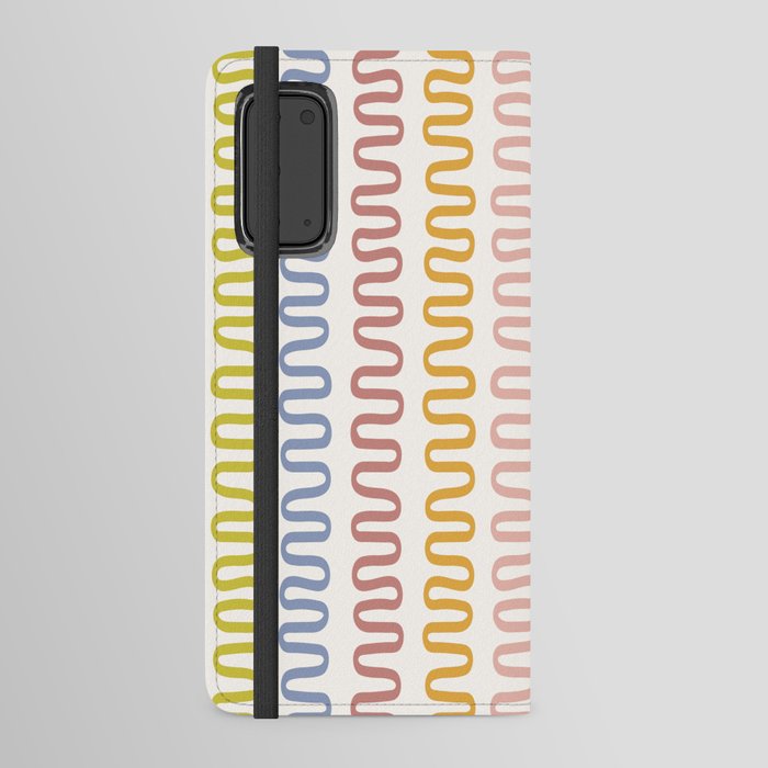 Abstract Shapes 234 in Summer Rainbow Inspiration (Snake Pattern Abstraction) Android Wallet Case