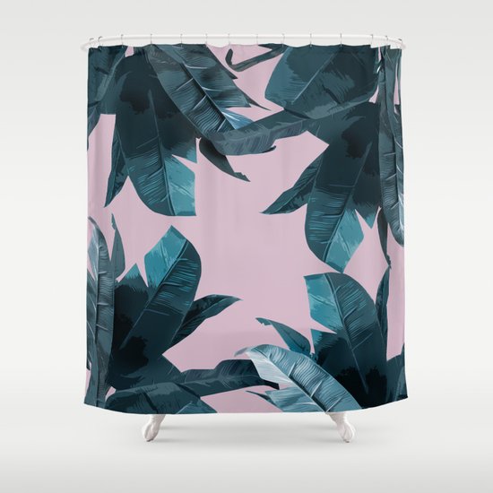 Tropical Palm Print #2 Shower Curtain