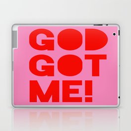 God Got Me! - Motivational Preppy Aesthetic Laptop Skin