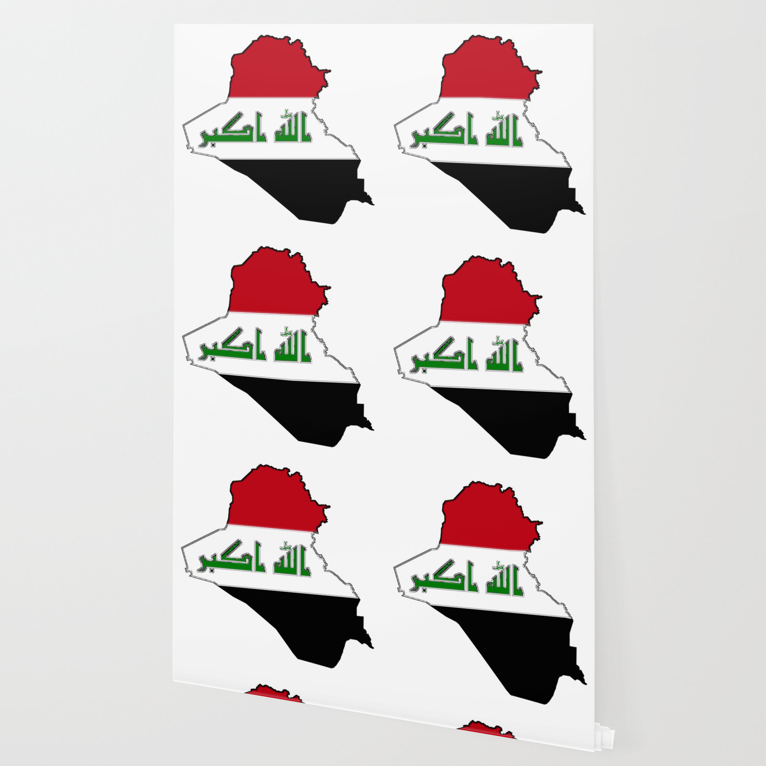 Iraq Map with Iraqi Flag Wallpaper by havocgirl | Society6
