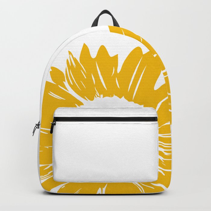 Sunflower Whimsical Bold Abstract Original Graphic Design Backpack
