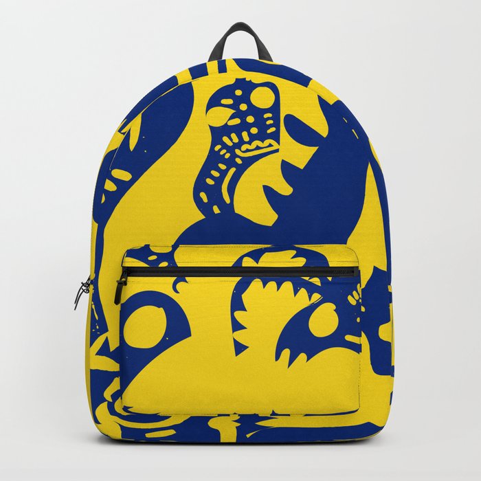 Blue Sweet Monsters In The Sun Street Art Graffiti Design Backpack By Emmanuelsignorino Society6