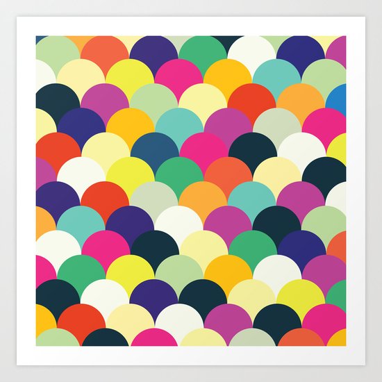 Colorful Circles Art Print