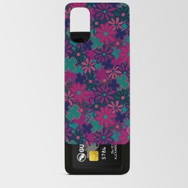 Daisy Patch with Teal, Pink and Navy Android Card Case