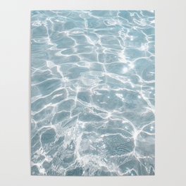 Crystal Clear Blue Water Photo Art Print | Crete Island Summer Holiday | Greece Travel Photography Poster