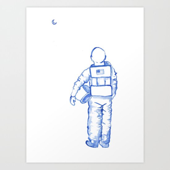 Astronaut Mark Kelley Art Print
